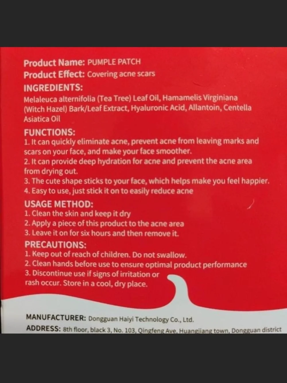 Red Pimple Patch - Mild, Non-Irritating Acne Patches (99 Pack)